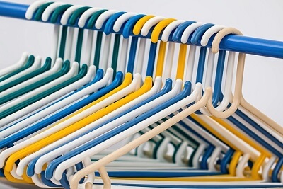 Plastic clothes hanger