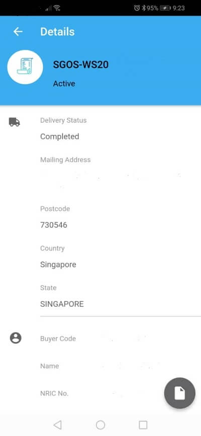 BE2U Singapore order status