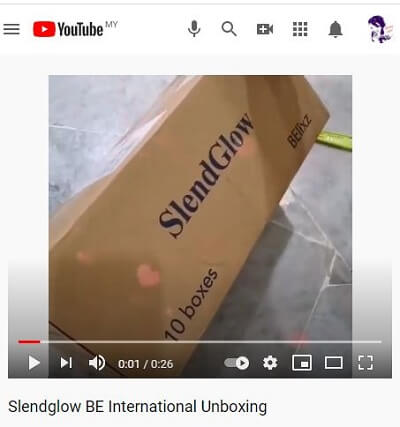 Slendglow unboxing video