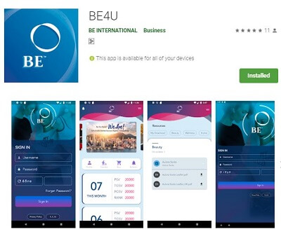 BE4U application