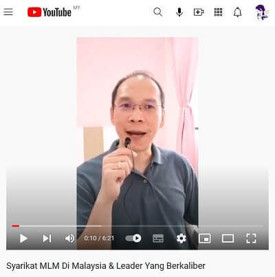 Video ketua MLM Malaysia