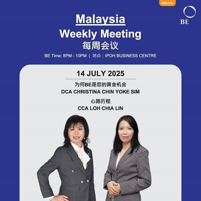 BE International Ipoh Business Centre July 2025 weekly meeting