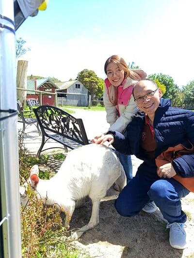Lynn and Will at Maru Koala & Animal Park, Australia