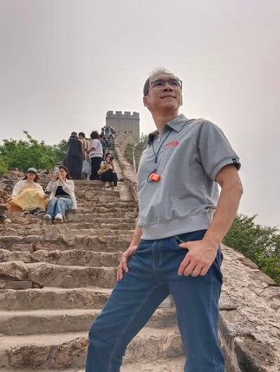 Daddy Will at Great Wall, China
