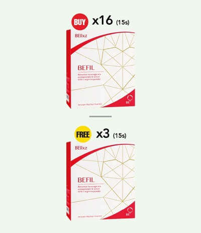 Promosi Befil beli 16 free 3 kotak