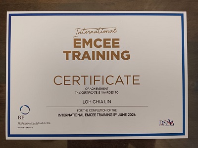 Mommy Lynn Emcee Training Certificate