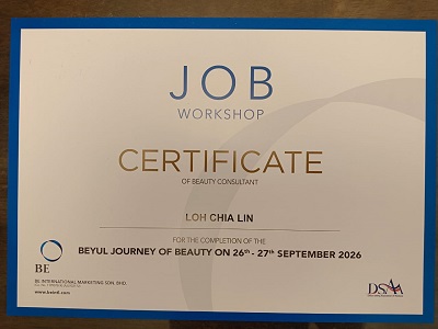 Mommy Lynn Journey Of Beauty Certificate